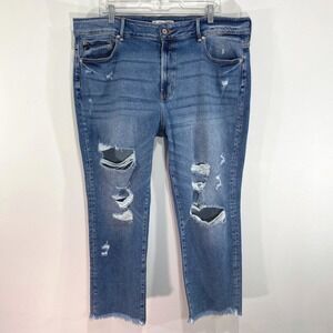 KanCan Exclusively For Maurices Womens Jeans Size 20 Distressed‎ Frayed Hem